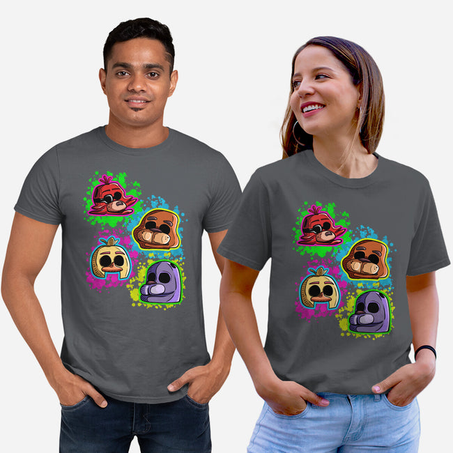 Five Nights Heads-Unisex-Basic-Tee-nickzzarto
