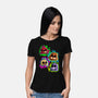 Five Nights Heads-Womens-Basic-Tee-nickzzarto
