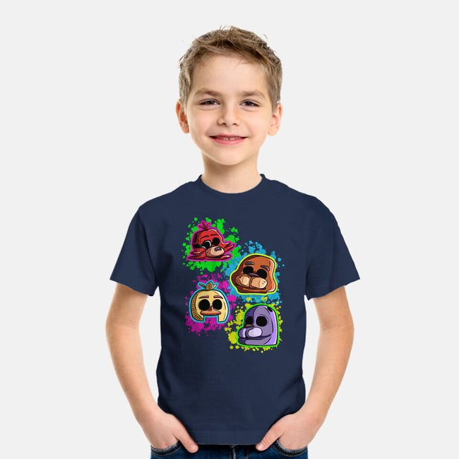 Five Nights Heads-Youth-Basic-Tee-nickzzarto