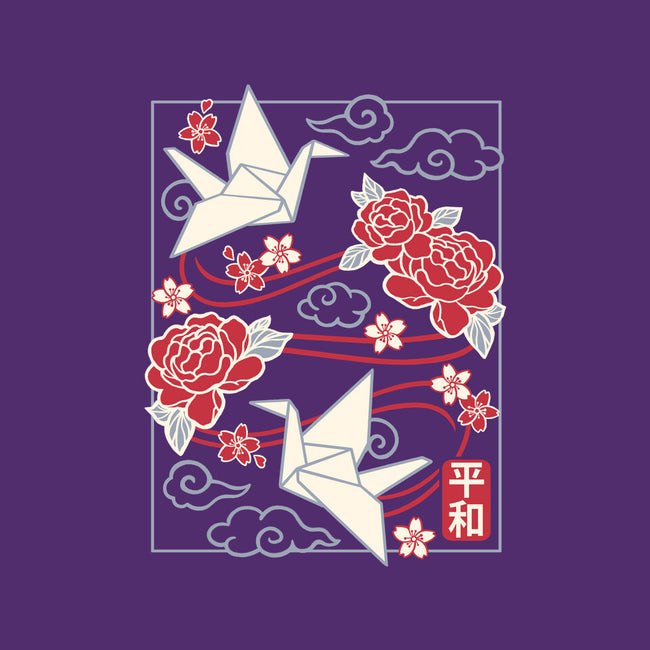 Origami Peace Crane-Womens-Fitted-Tee-NemiMakeit
