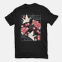 Origami Peace Crane-Womens-Fitted-Tee-NemiMakeit