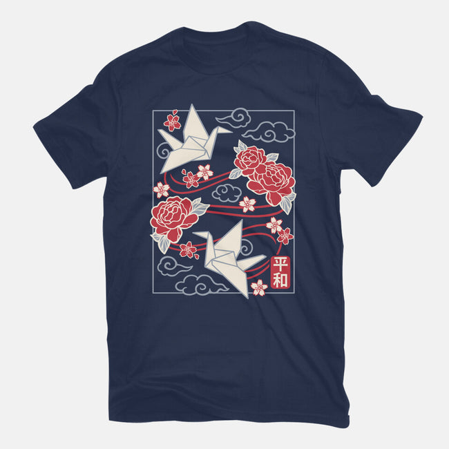 Origami Peace Crane-Youth-Basic-Tee-NemiMakeit