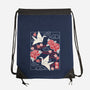 Origami Peace Crane-None-Drawstring-Bag-NemiMakeit