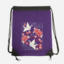 Origami Peace Crane-None-Drawstring-Bag-NemiMakeit