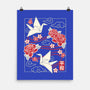 Origami Peace Crane-None-Matte-Poster-NemiMakeit