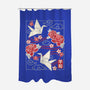 Origami Peace Crane-None-Polyester-Shower Curtain-NemiMakeit