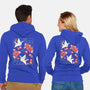 Origami Peace Crane-Unisex-Zip-Up-Sweatshirt-NemiMakeit