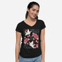 Origami Peace Crane-Womens-V-Neck-Tee-NemiMakeit