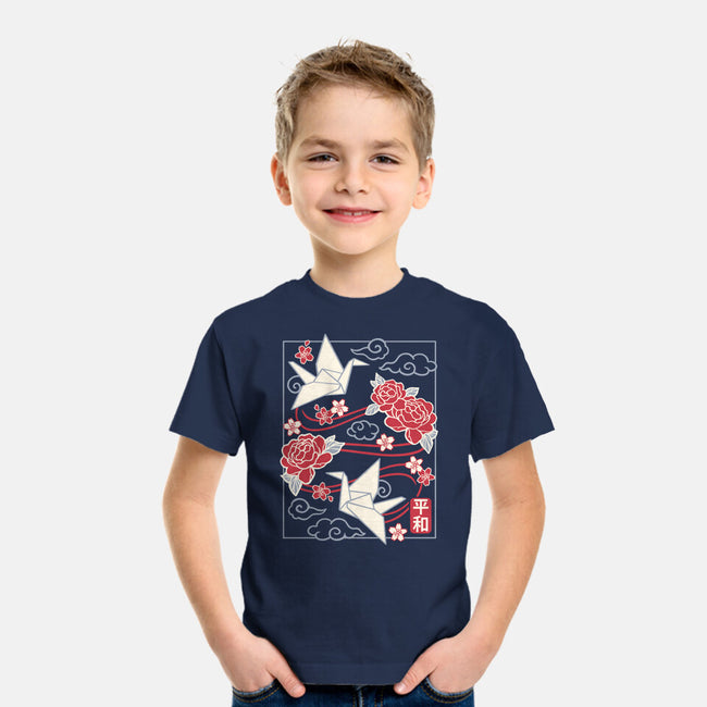 Origami Peace Crane-Youth-Basic-Tee-NemiMakeit