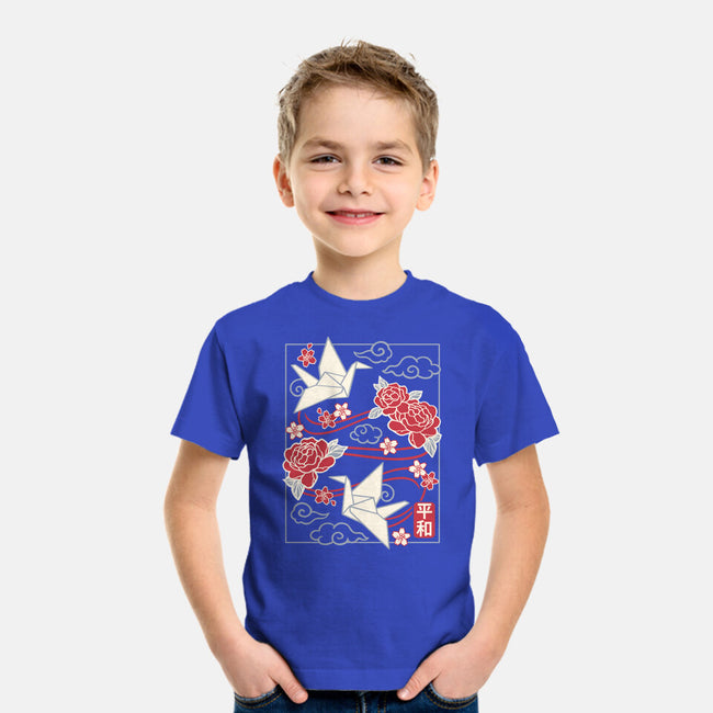 Origami Peace Crane-Youth-Basic-Tee-NemiMakeit