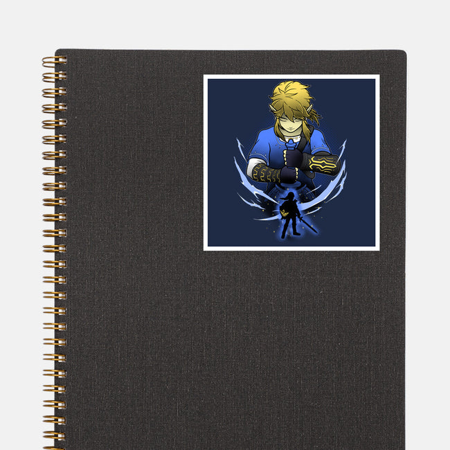 Hylian Champion Shadowwork-None-Glossy-Sticker-Astrobot Invention