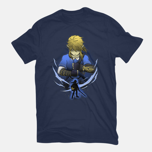 Hylian Champion Shadowwork-Womens-Basic-Tee-Astrobot Invention