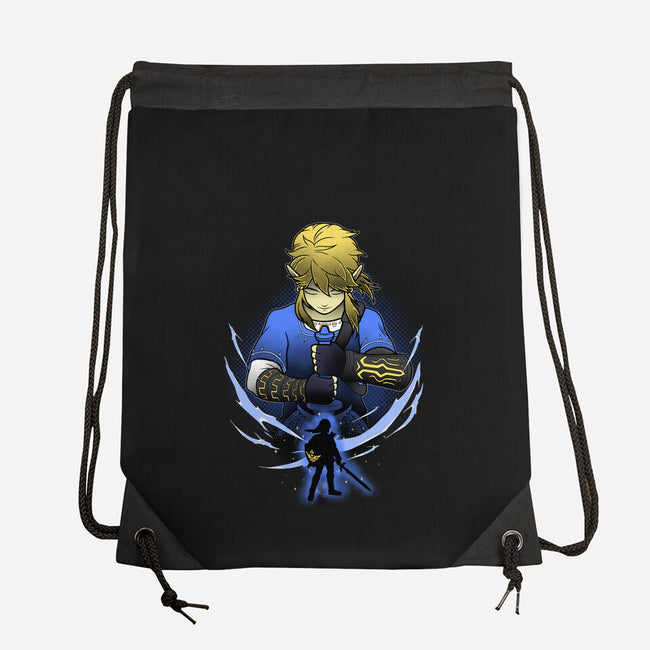Hylian Champion Shadowwork-None-Drawstring-Bag-Astrobot Invention