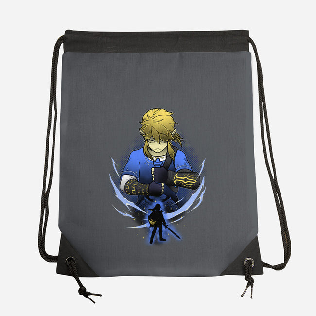 Hylian Champion Shadowwork-None-Drawstring-Bag-Astrobot Invention