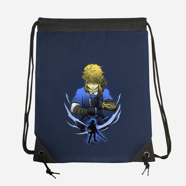 Hylian Champion Shadowwork-None-Drawstring-Bag-Astrobot Invention