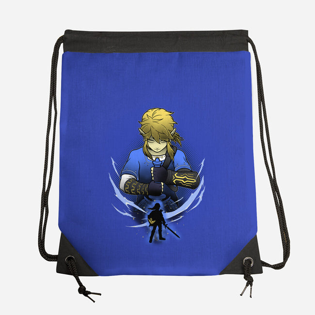 Hylian Champion Shadowwork-None-Drawstring-Bag-Astrobot Invention