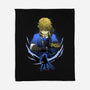 Hylian Champion Shadowwork-None-Fleece-Blanket-Astrobot Invention