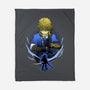 Hylian Champion Shadowwork-None-Fleece-Blanket-Astrobot Invention