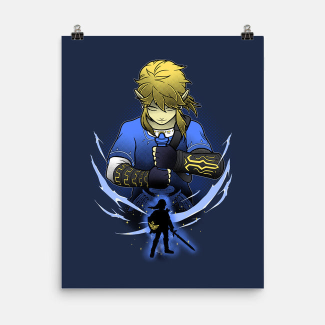 Hylian Champion Shadowwork-None-Matte-Poster-Astrobot Invention