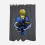 Hylian Champion Shadowwork-None-Polyester-Shower Curtain-Astrobot Invention