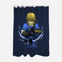 Hylian Champion Shadowwork-None-Polyester-Shower Curtain-Astrobot Invention