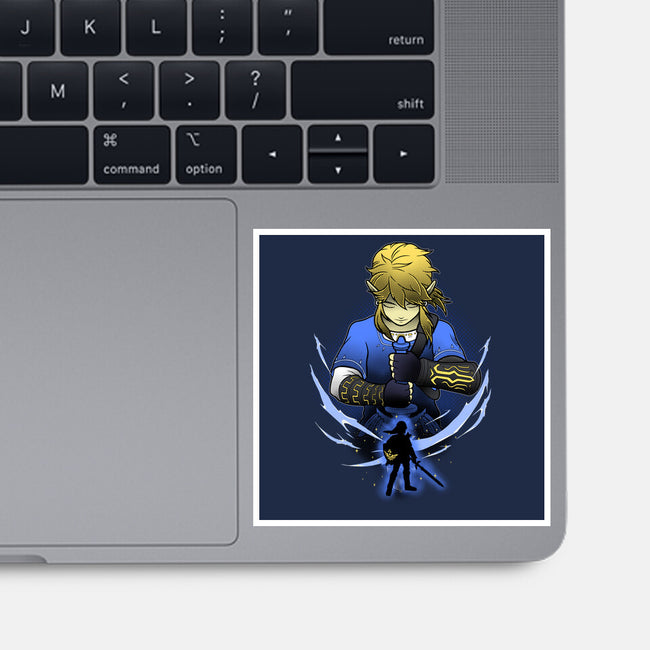 Hylian Champion Shadowwork-None-Glossy-Sticker-Astrobot Invention