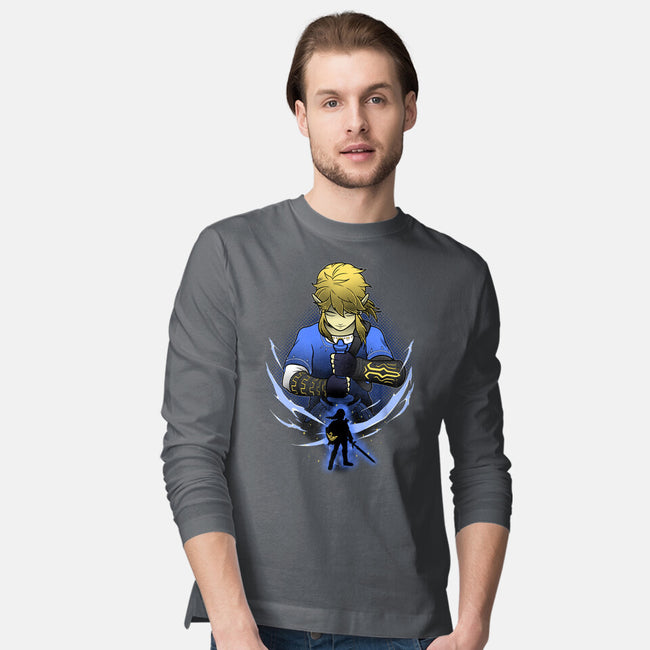 Hylian Champion Shadowwork-Mens-Long Sleeved-Tee-Astrobot Invention