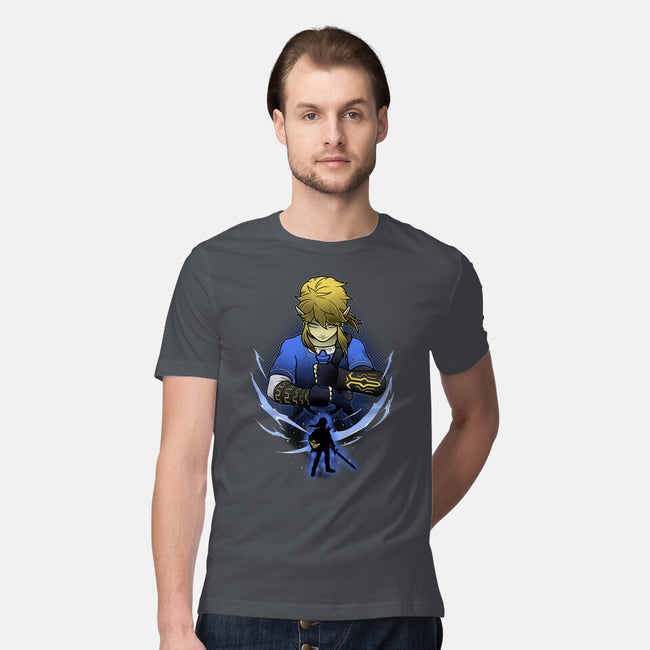 Hylian Champion Shadowwork-Mens-Premium-Tee-Astrobot Invention