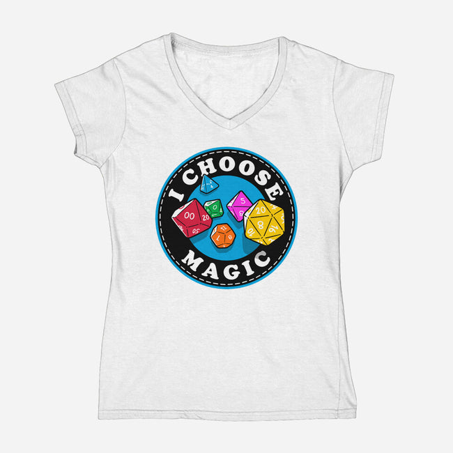 I Choose Magic-Womens-V-Neck-Tee-Getsousa!