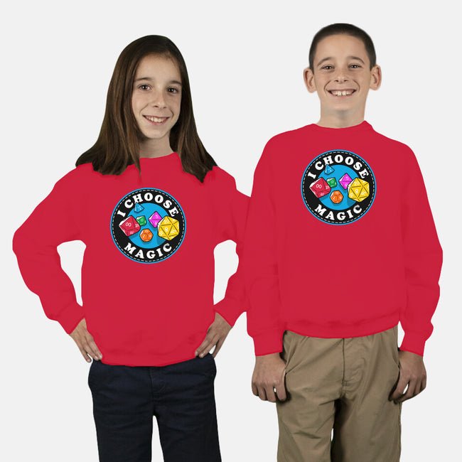 I Choose Magic-Youth-Crew Neck-Sweatshirt-Getsousa!