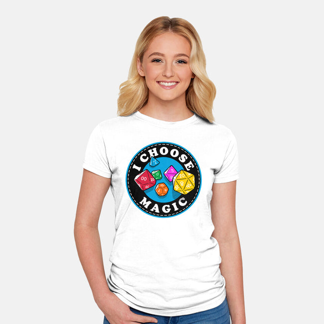 I Choose Magic-Womens-Fitted-Tee-Getsousa!