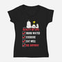 Die Anyway-Womens-V-Neck-Tee-turborat14
