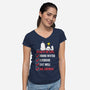Die Anyway-Womens-V-Neck-Tee-turborat14
