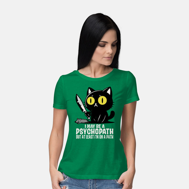 At Least On A Path-Womens-Basic-Tee-turborat14