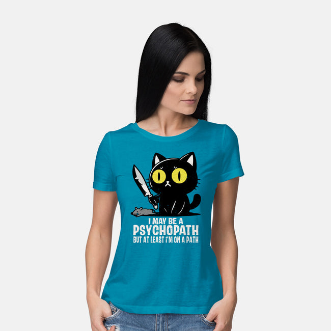 At Least On A Path-Womens-Basic-Tee-turborat14