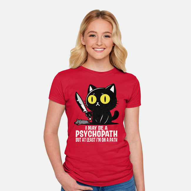 At Least On A Path-Womens-Fitted-Tee-turborat14