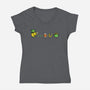 Pac-Man's Day-Womens-V-Neck-Tee-krisren28