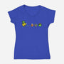 Pac-Man's Day-Womens-V-Neck-Tee-krisren28