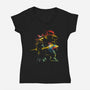 Graffiti Freak-Womens-V-Neck-Tee-kharmazero
