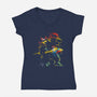 Graffiti Freak-Womens-V-Neck-Tee-kharmazero