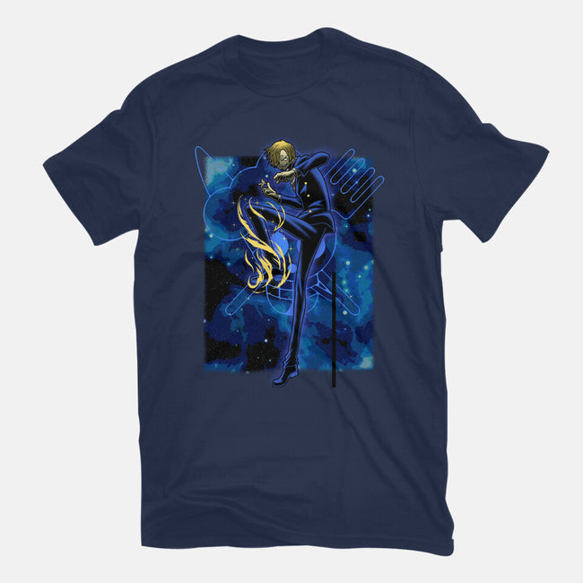Black Leg Shadow Nebula-Womens-Basic-Tee-Astrobot Invention