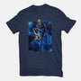 Black Leg Shadow Nebula-Mens-Heavyweight-Tee-Astrobot Invention