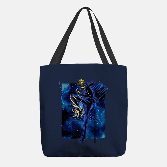 Black Leg Shadow Nebula-None-Basic Tote-Bag-Astrobot Invention