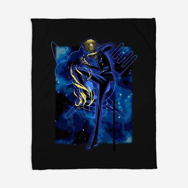 Black Leg Shadow Nebula-None-Fleece-Blanket-Astrobot Invention