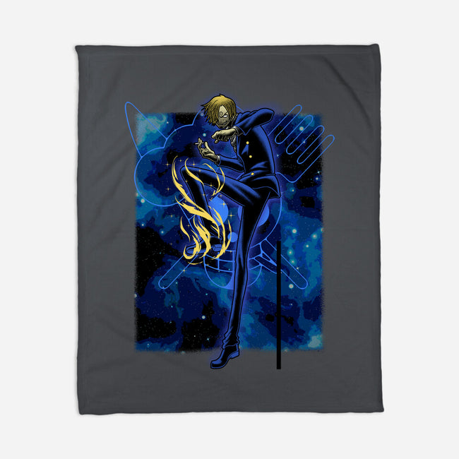 Black Leg Shadow Nebula-None-Fleece-Blanket-Astrobot Invention