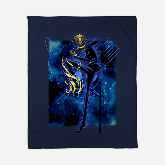 Black Leg Shadow Nebula-None-Fleece-Blanket-Astrobot Invention