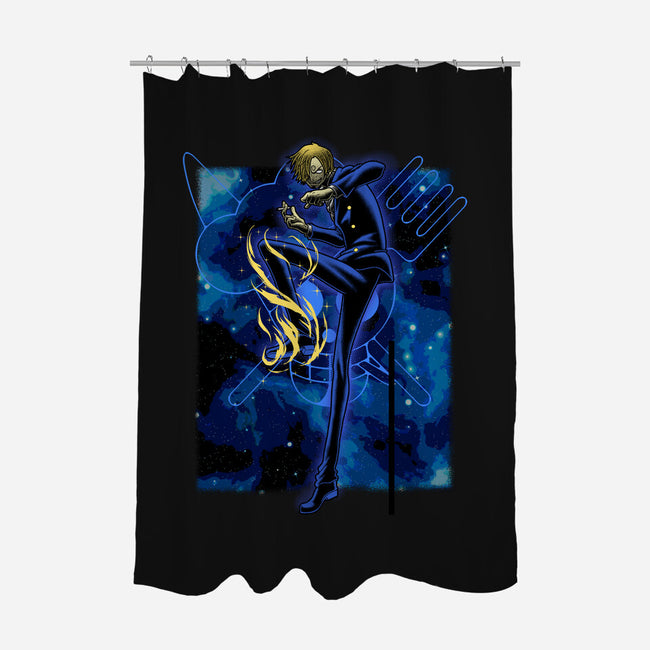 Black Leg Shadow Nebula-None-Polyester-Shower Curtain-Astrobot Invention