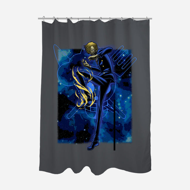 Black Leg Shadow Nebula-None-Polyester-Shower Curtain-Astrobot Invention