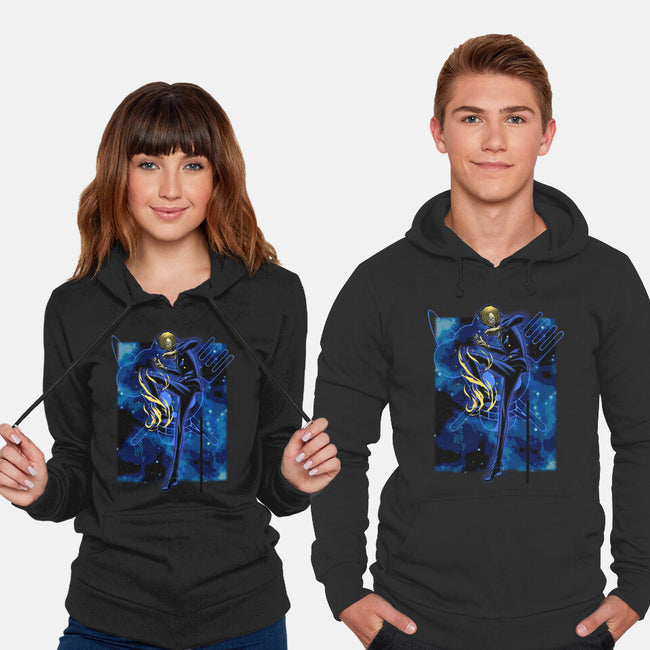Black Leg Shadow Nebula-Unisex-Pullover-Sweatshirt-Astrobot Invention