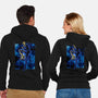 Black Leg Shadow Nebula-Unisex-Zip-Up-Sweatshirt-Astrobot Invention